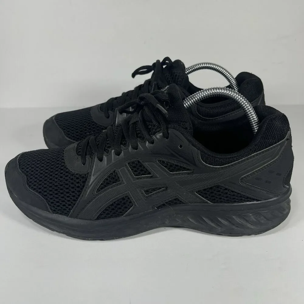 ASICS GEL-Contend 5 Mens Shoes Size 9.5 Triple Black Running Sneakers 1011A167 - Picture 2 of 11